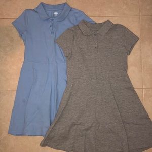 Set of 2 OLD NAVY Polo 👕 Style Uniform Dresses